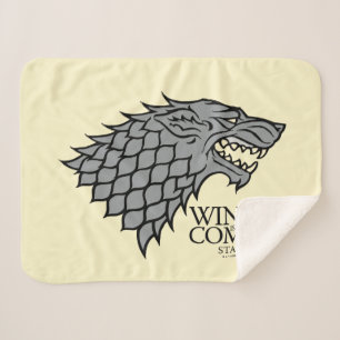 Cobertor Sherpa Stark Sigil - O Inverno Está Chegando
