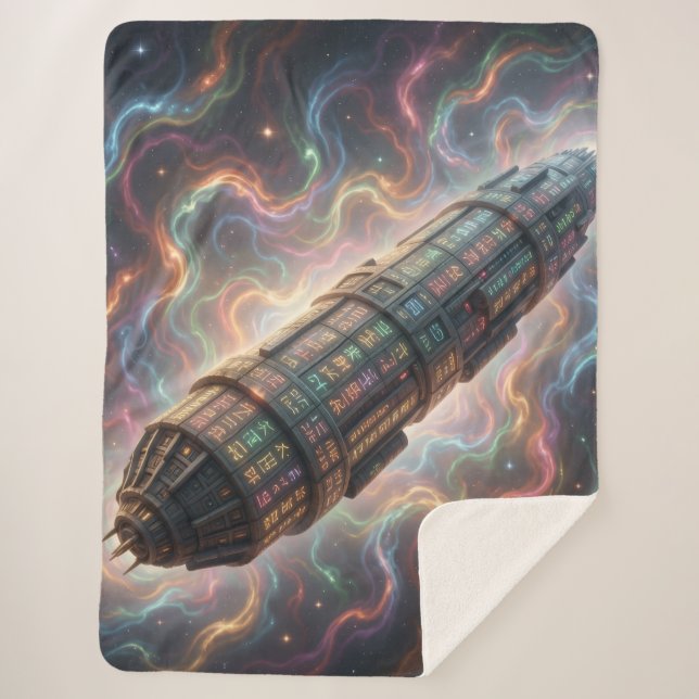 Cobertor Sherpa Stellar Path – Journey Through the Universe´10 (Frente)