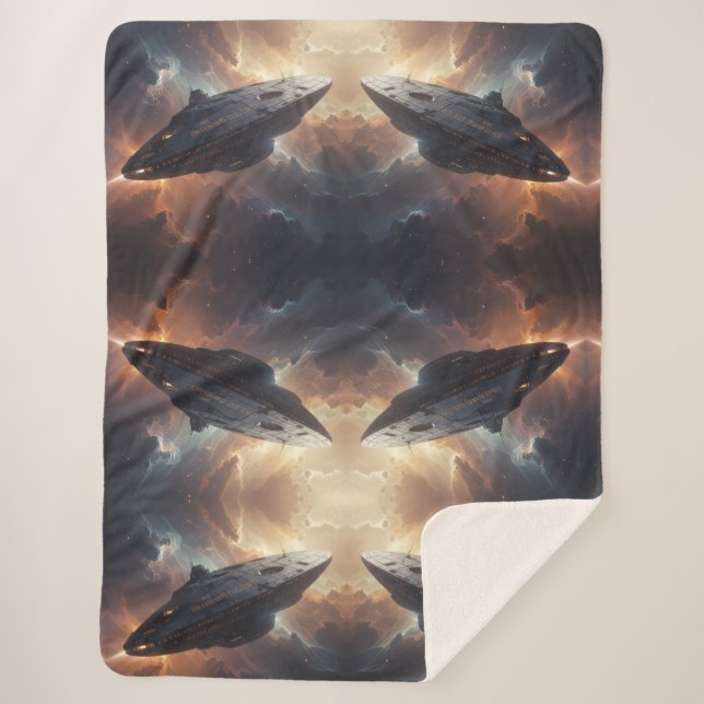 Cobertor Sherpa Stellar Path – Journey Through the Universe´13 (Frente)