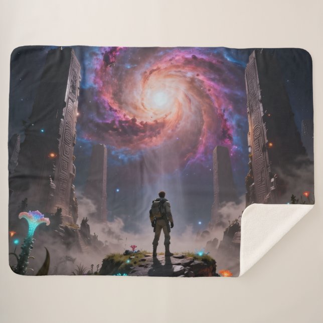 Cobertor Sherpa Stellar Path – Journey Through the Universe´3 (Frente (Horizontal))