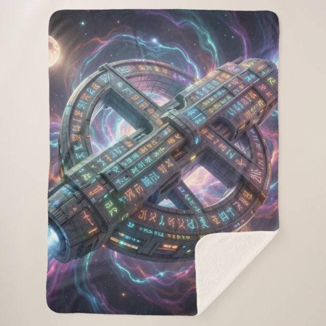 Cobertor Sherpa Stellar Path – Journey Through the Universe´8 (Frente)