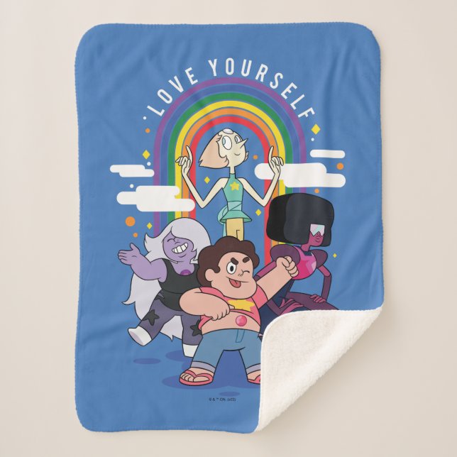 Cobertor Sherpa Steven Universe - Ame-se (Frente)