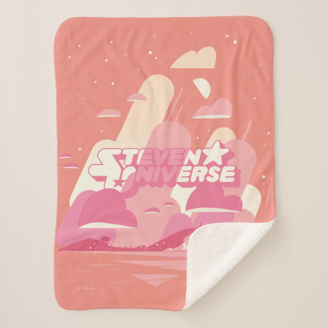 Cobertor Sherpa Steven Universe | Praia (Frente)