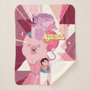 Cobertor Sherpa Steven Universe   Rosa Quartz Legado