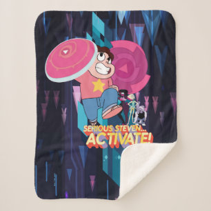 Cobertor Sherpa Steven Universe   Steven sério.. Ativar!