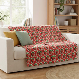 Cobertor Sherpa Strawberry Sherpa Blanket