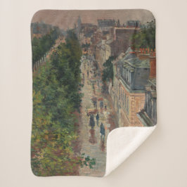 Cobertor Sherpa Street Scene em Paris, França (por Maximilien Luce