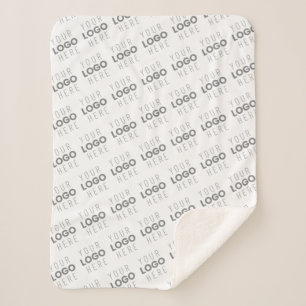 Cobertor Sherpa Sua imagem/logotipo iluminado automaticamente + pa