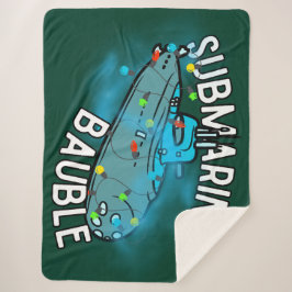 Cobertor Sherpa Submarino, bauble, natal