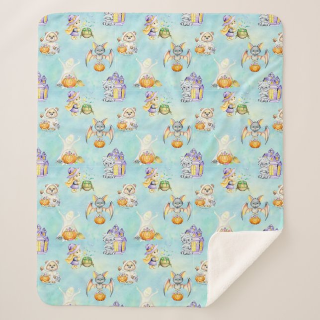 Cobertor Sherpa Sugar Skulls Sherpa Blanket (Frente)