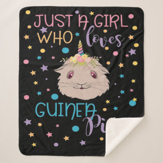 Cobertor Sherpa Suínos-guineenses | Apenas Uma Menina Que Ama Suín