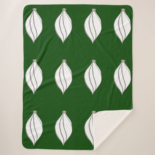 Cobertor Sherpa Sumário verde Sherpa Blanket (Frente)