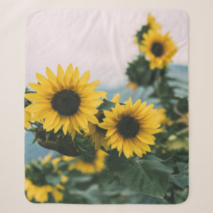 COBERTOR SHERPA SUNDLOWERS AMARELOS
