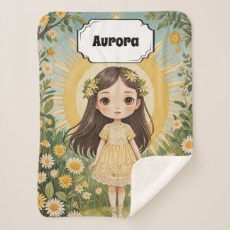 Cobertor Sherpa Sunny Serenade Personalizada