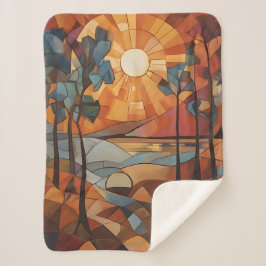 Cobertor Sherpa Sunrise - abstract