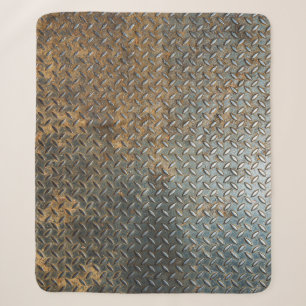 Cobertor Sherpa Superfície metálica, fundo de textura refletora.