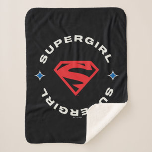 Cobertor Sherpa Supergirl Age de Heroes Circle S-Shield