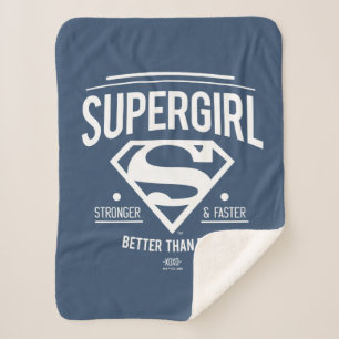 Cobertor Sherpa Supergirl Melhor Do Que Nunca Gráfico Retroativo