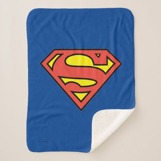 Cobertor Sherpa Superman S-Shield | Logotipo Superman (Frente)