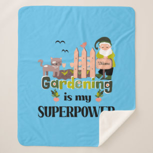 Cobertor Sherpa Superpotência de jardinagem, jardineiro-cúmulo