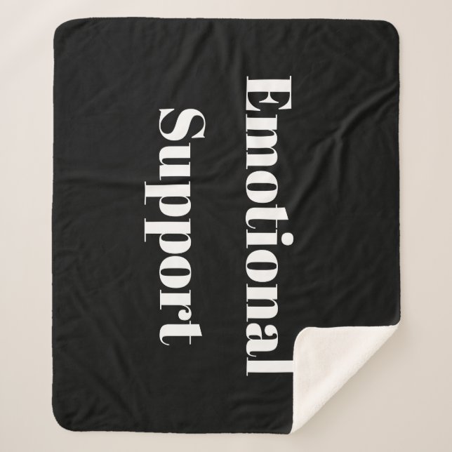 Cobertor Sherpa Suporte emocional (Frente)