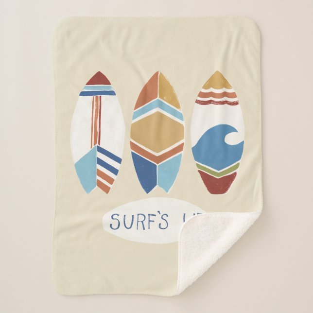Cobertor Sherpa Surf! Pranchas (Frente)