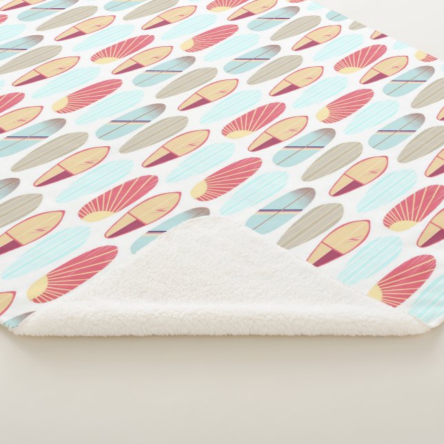 Cobertor Sherpa Surfboard legal vermelha e azul  (3/4)