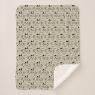 Cobertor Sherpa Swan Frenzy (Dourado)