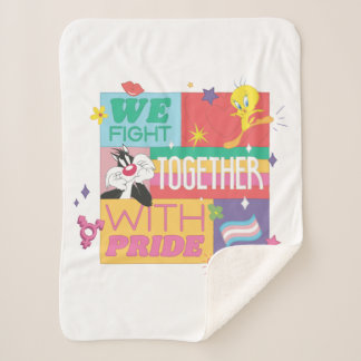 Cobertor Sherpa SYLVESTER™ E TWEETY™| Lutamos Juntos Com Orgulho