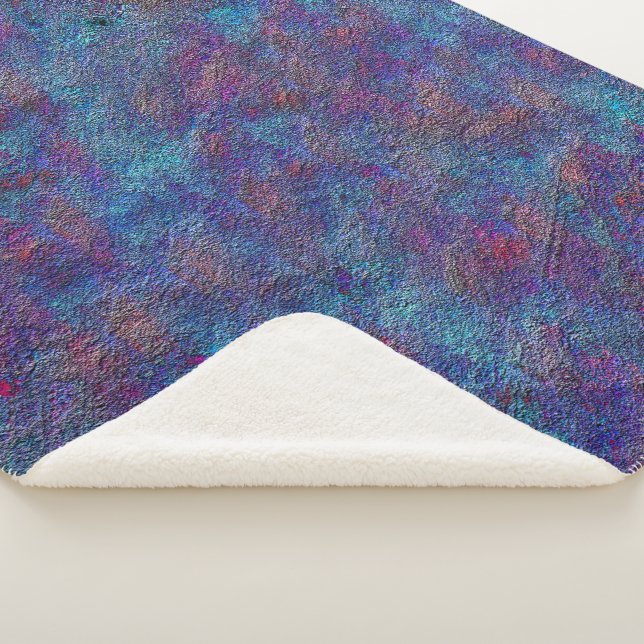 Cobertor Sherpa Tabuleiros de plástico com ciano e tinta vermelha (3/4)