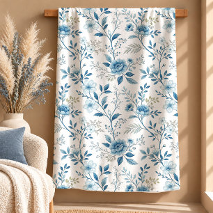 Cobertor Sherpa Tapeçaria de Campina de Flores Silvestres Deslumbr