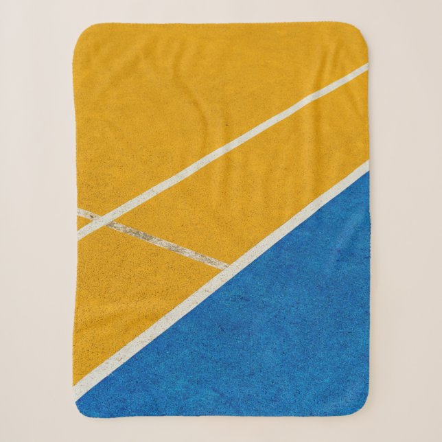 Cobertor Sherpa tapete amarelo (Frente)