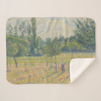 Cobertor Sherpa "Tarde Adiantada em nosso Prado" - Camille Pissarr