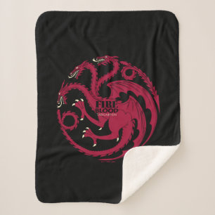 Cobertor Sherpa Targaryen Sigil - Fogo e Sangue