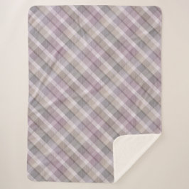 Cobertor Sherpa Tartan colorido Sherpa Blanket