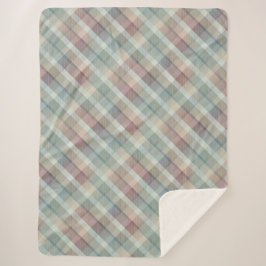 Cobertor Sherpa Tartan colorido Sherpa Blanket