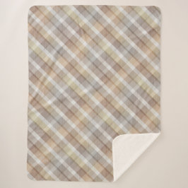 Cobertor Sherpa Tartan colorido Sherpa Blanket