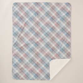 Cobertor Sherpa Tartan colorido Sherpa Blanket