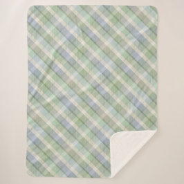 Cobertor Sherpa Tartan colorido Sherpa Blanket