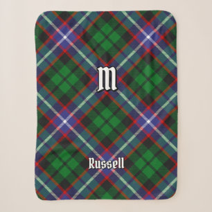 Cobertor Sherpa Tartan do Clã Russell