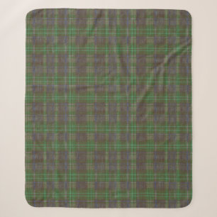 Cobertor Sherpa Tartan Verde Floresta Cabana