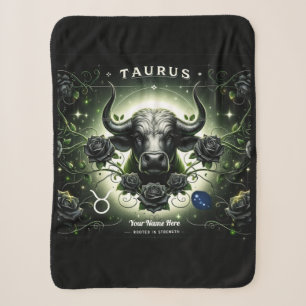 Cobertor Sherpa Taurus "Enraizado em Força" Sherpa Blanket