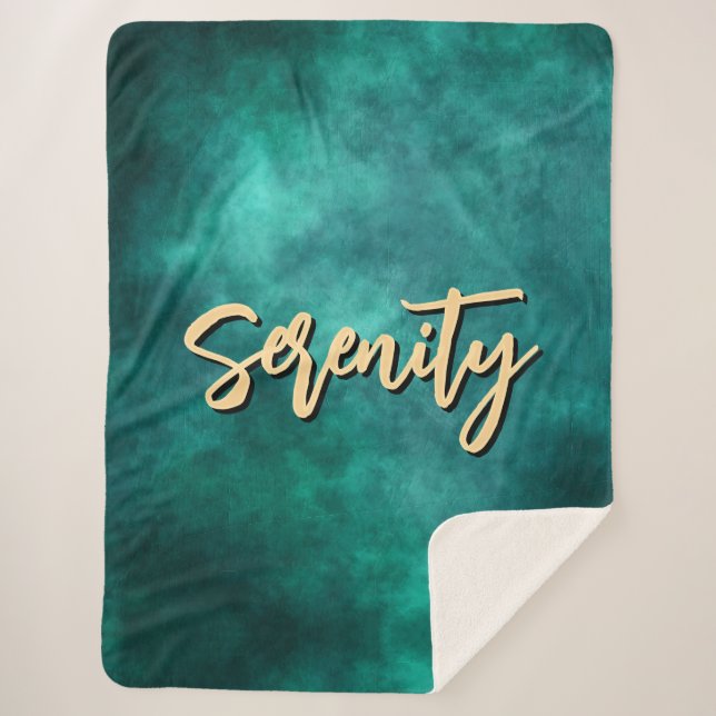 Cobertor Sherpa Teal Serenity Sherpa Blanket (Frente)