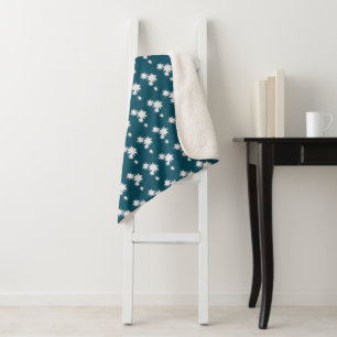 Cobertor Sherpa Teal Stars Blanket