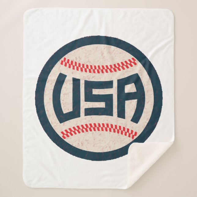 Cobertor Sherpa Team USA Baseball (Frente)