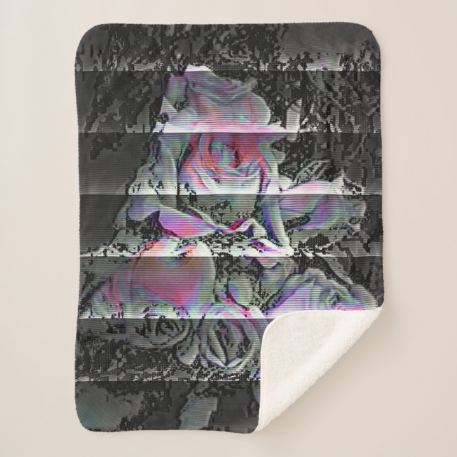 Cobertor Sherpa Techno Buquê Sherpa Blanket (Frente)