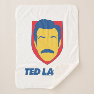 Cobertor Sherpa Ted Lasso   Ícone Face
