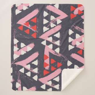 Cobertor Sherpa Tela de padrão artístico desenhado à mão