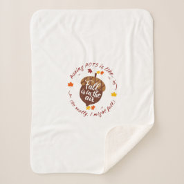 Cobertor Sherpa Tema de queda de potes Sherpa Blanket