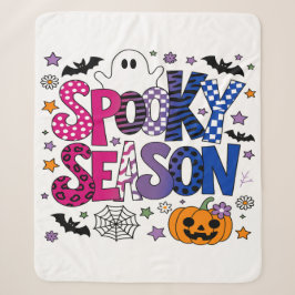 Cobertor Sherpa Temporada Assustadora Bissexual de Halloween